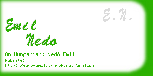 emil nedo business card