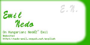 emil nedo business card